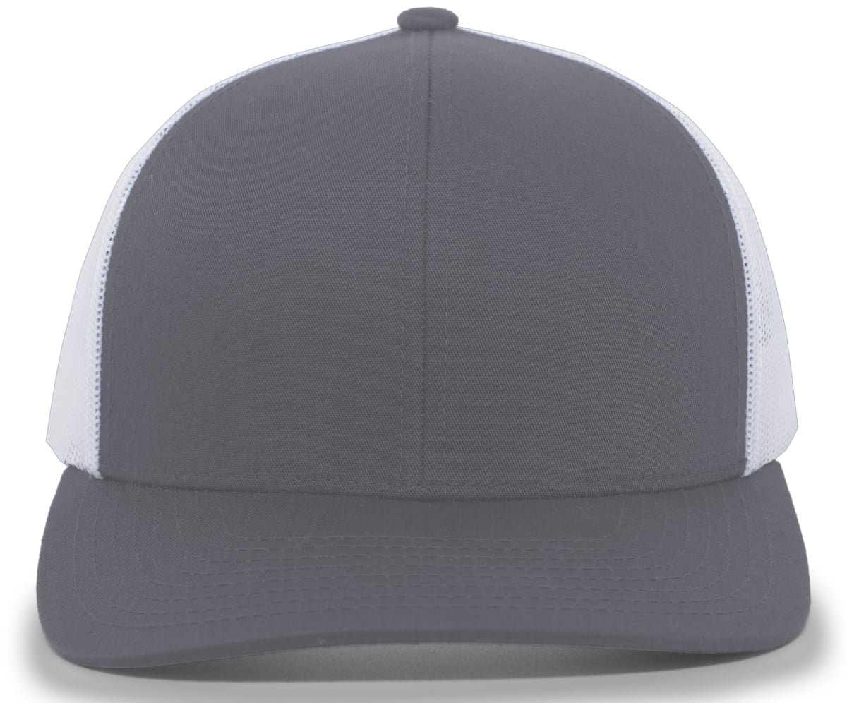Trucker Snapback Cap, Graphite & White - One Size