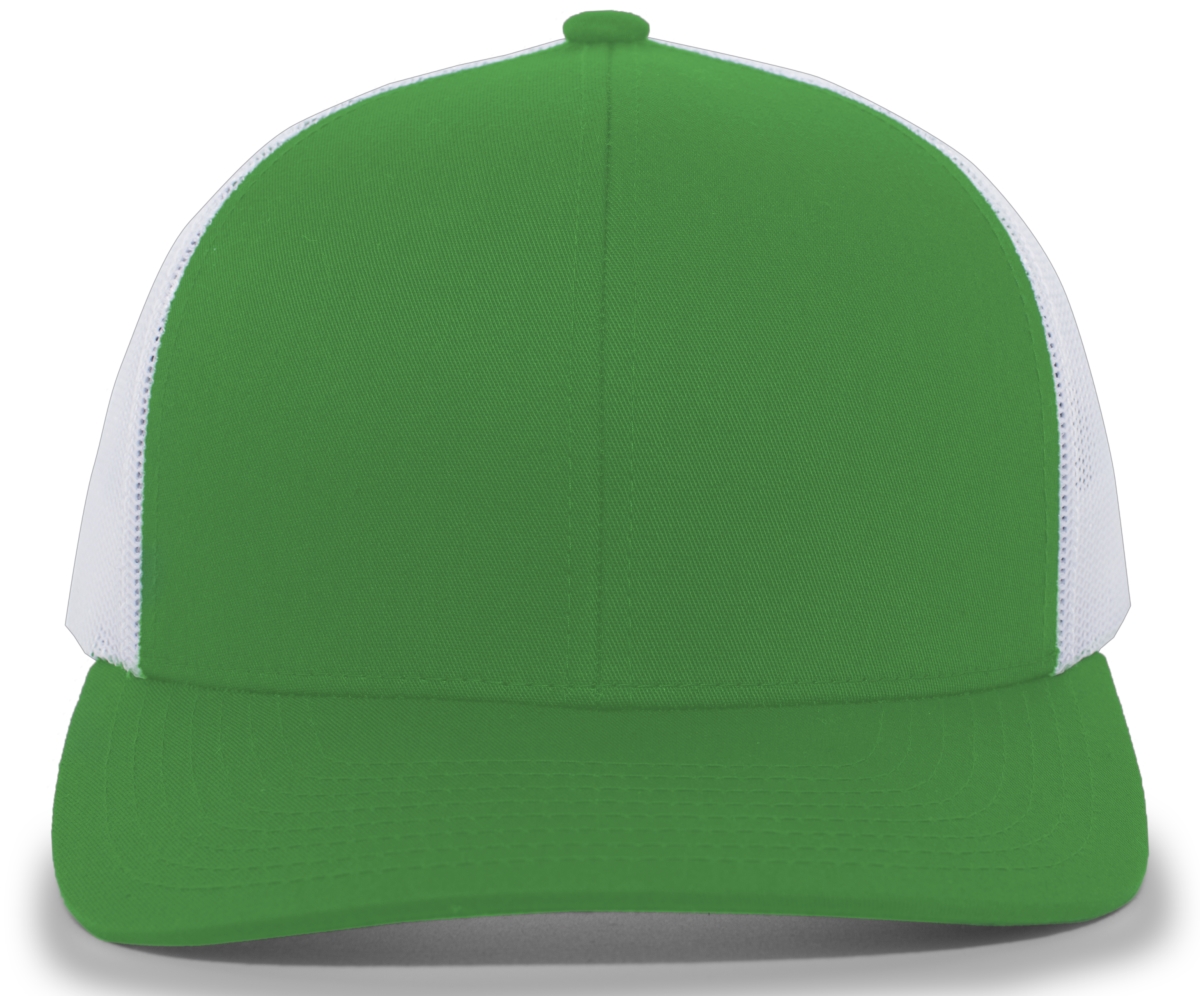 Trucker Snapback Cap, Kelly & White - One Size