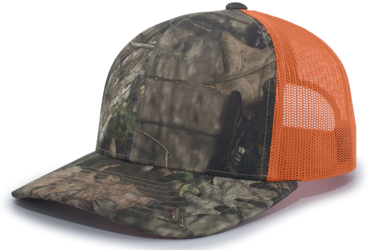 Camo Snapback Trucker Cap, Army & White & Army - One Size