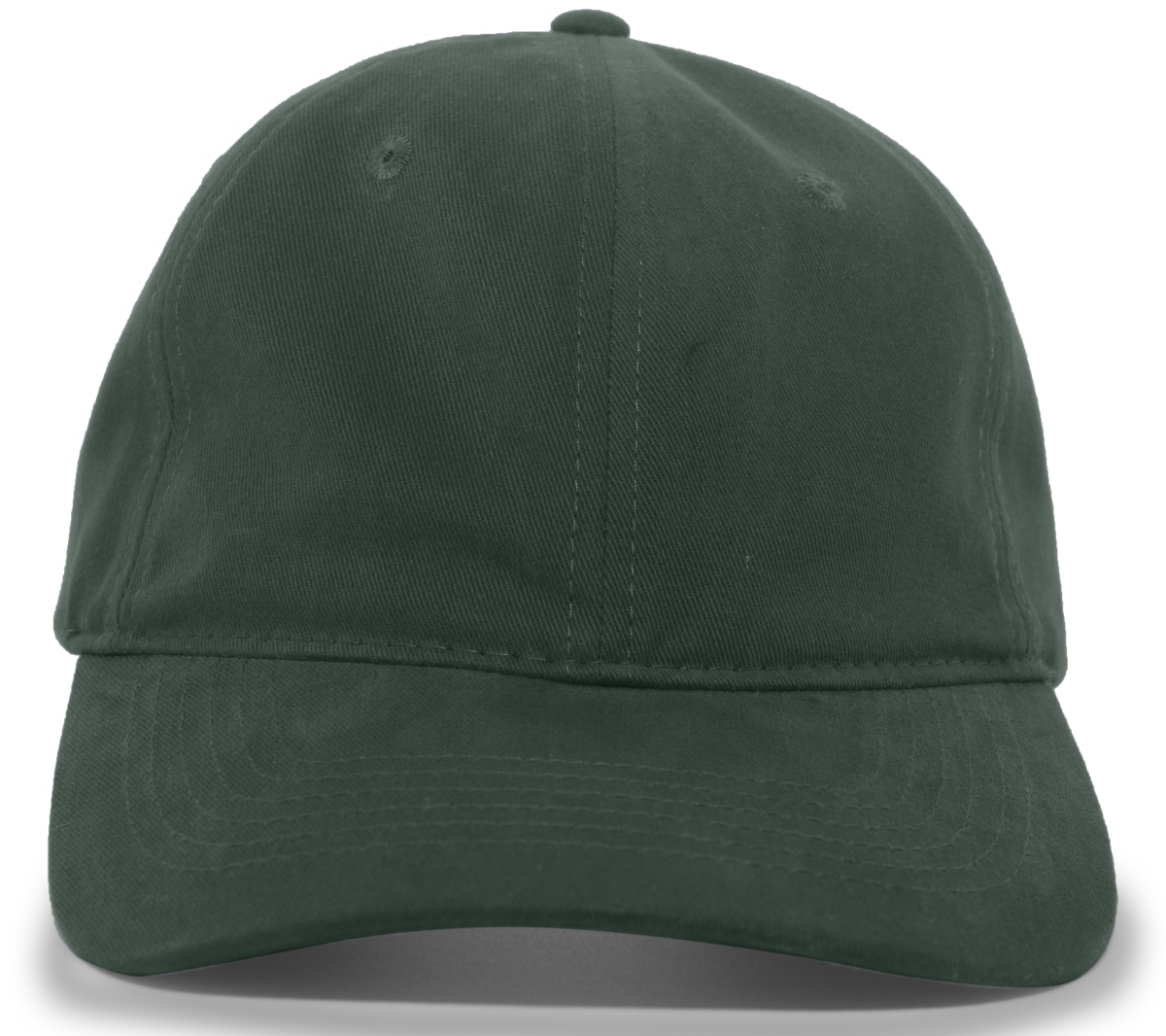 Brushed Cotton Twill Buckle Strap Adjustable Cap, Hunter - One Size