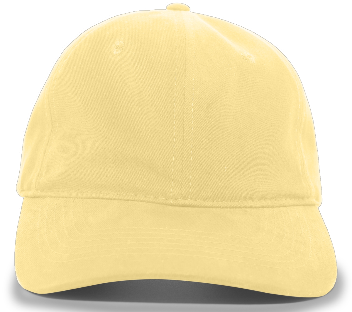 Brushed Cotton Twill Buckle Strap Adjustable Cap, Mustard - One Size