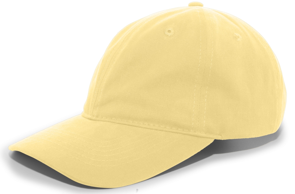Brushed Cotton Twill Buckle Strap Adjustable Cap, White - One Size