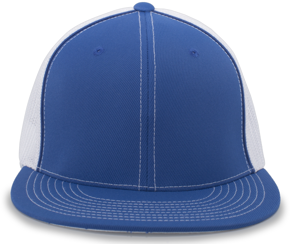 4D5.126.S-M D-Series Trucker Flexfit Cap, Royal & White - Small & Medium