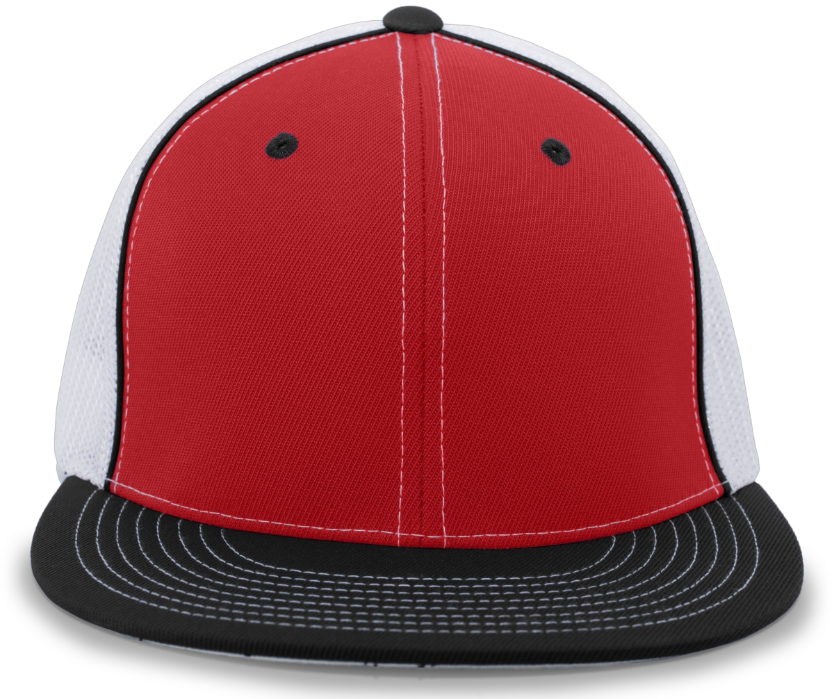 4D5.133.S-M D-Series Trucker Flexfit Cap - Red, White & Black - Small & Medium