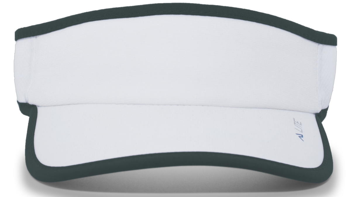 Lite Series All-Sport Active Visor, White & Dark Green - One Size