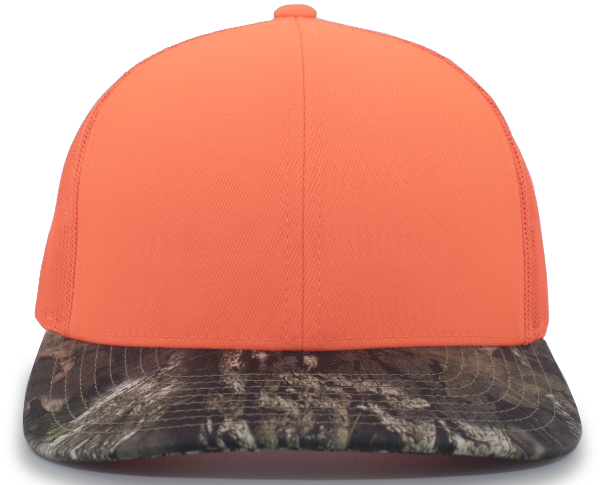 108C.99M.OS Camo Snapback Trucker Cap, Blaze & Break-Up Country - One Size