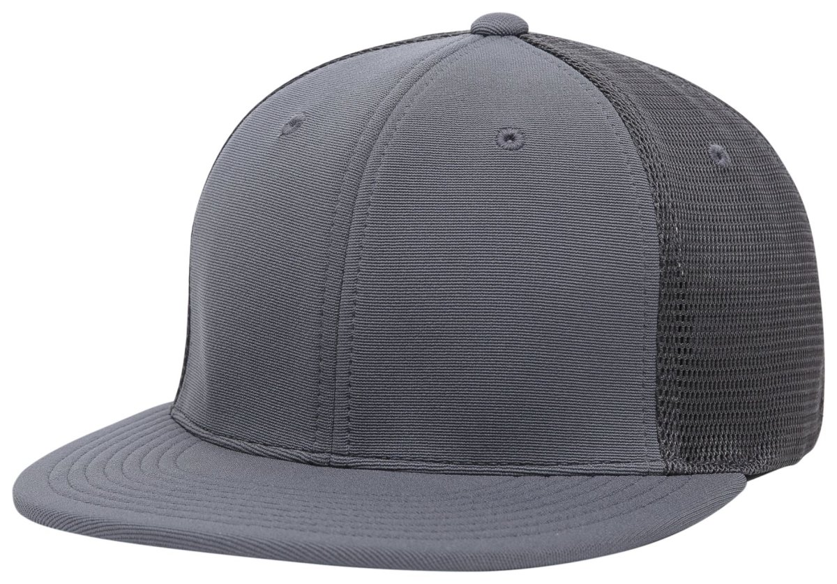 ES341.059.L-XL Premium M2 Performance Trucker Flexfit Cap, Graphite - Large & Extra Large -  Pacific Headwear, ES341.059.L/XL