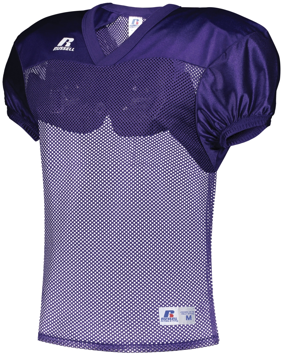 Mens Stock Practice Football Jersey, Cardinal - Medium