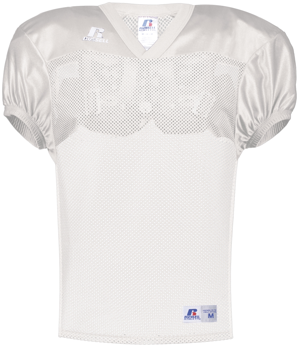 Adult Stock Practice Jersey, White - Medium