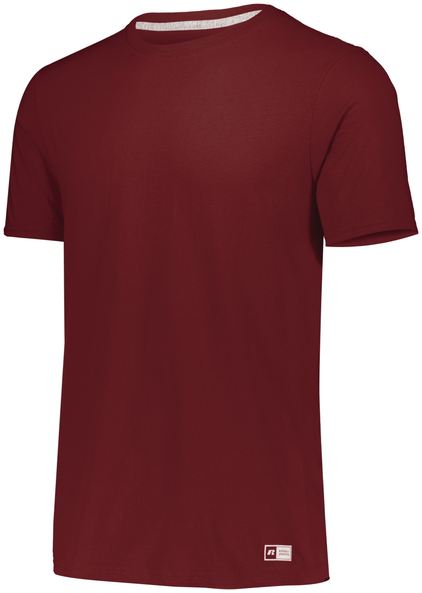 Mens Essential T-Shirt, Maroon - 3XL