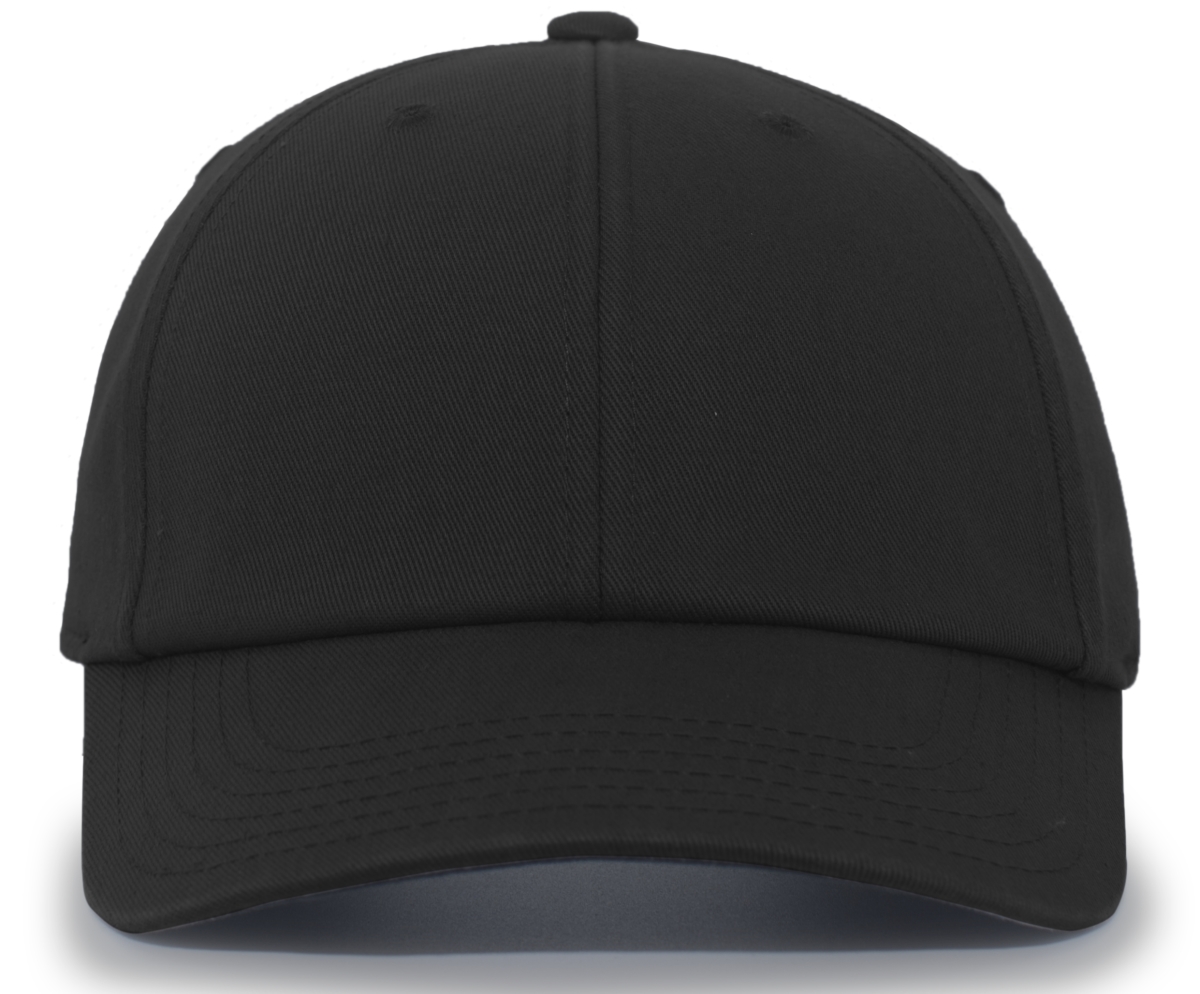 Hybrid Cotton Dad Cap, Black - One Size