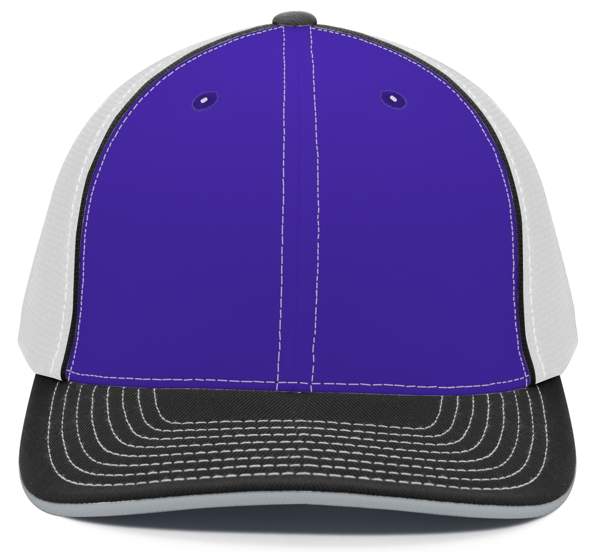 404M.119.XS Trucker Flexfit Cap - Purple, White & Black - Extra Small