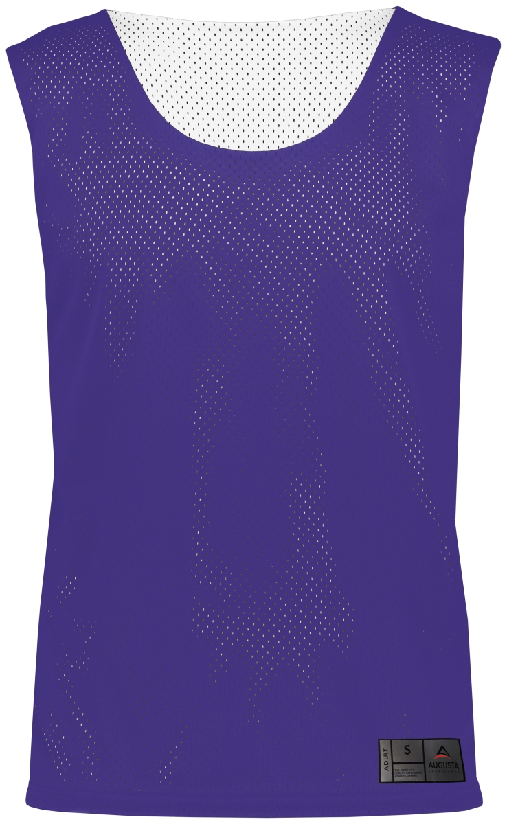 Picture of ASI 9718.450.L Youth Mesh Reversible Pinnie Top&#44; Purple & White - Large
