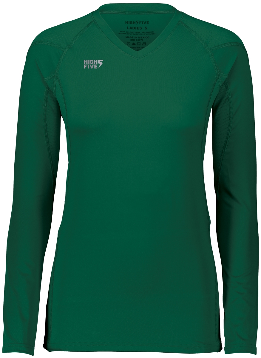 Ladies Truhit Long Sleeve Jersey, Forest - Large