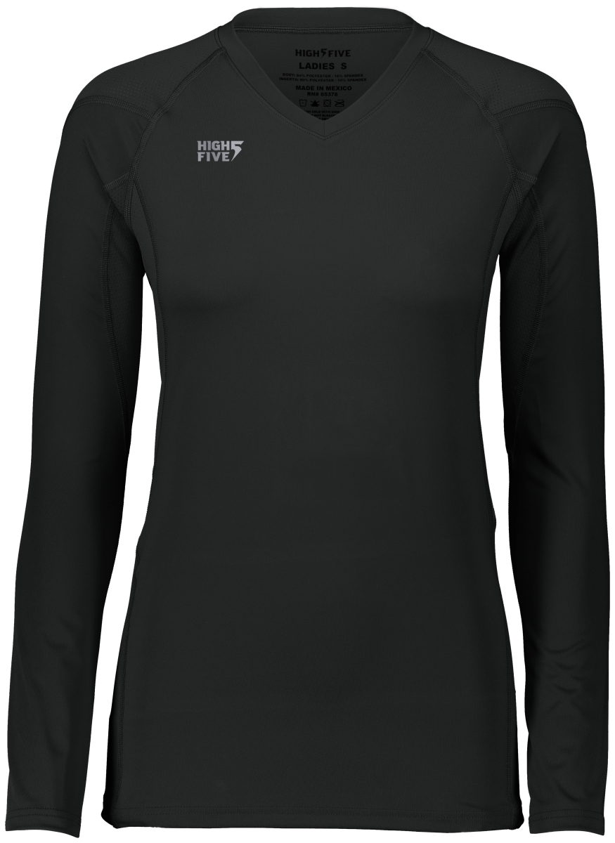 Ladies Truhit Long Sleeve Jersey, Black - Large