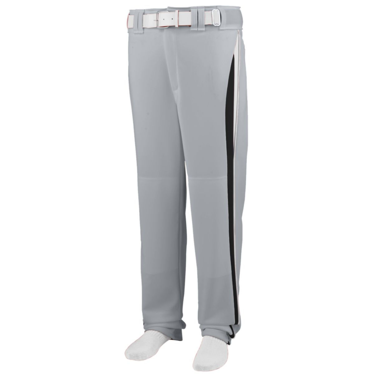 Picture of ASI 1476.469.L Youth Line Drive Baseball & Softball Pant - Silver Gray&#44; Black & White - Large