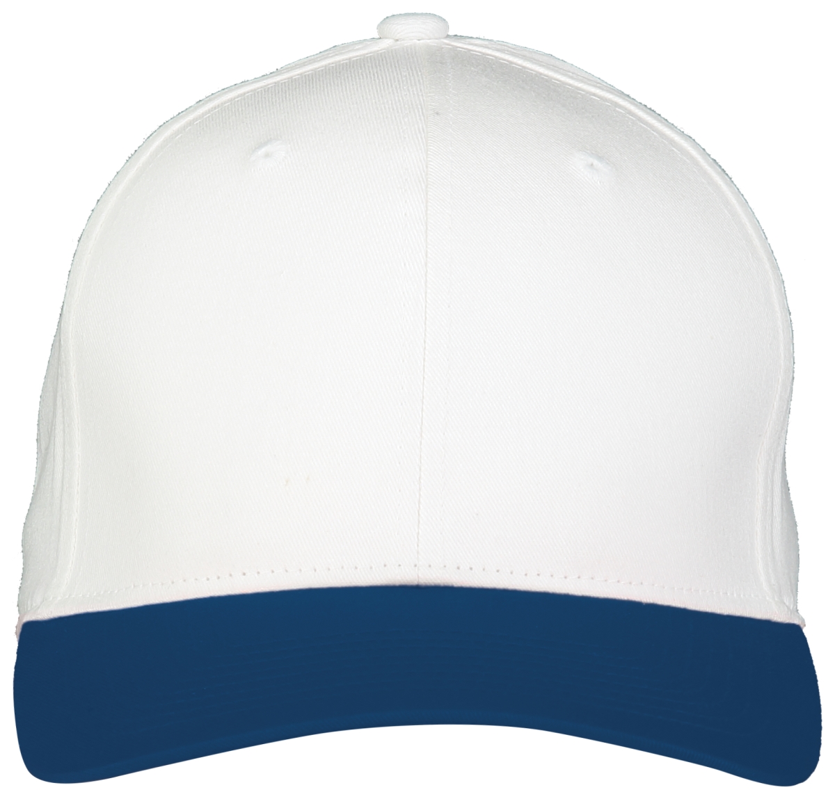 Picture of ASI 6252.221.OS Youth Rally Cotton Twill Cap&#44; White & Navy - One Size