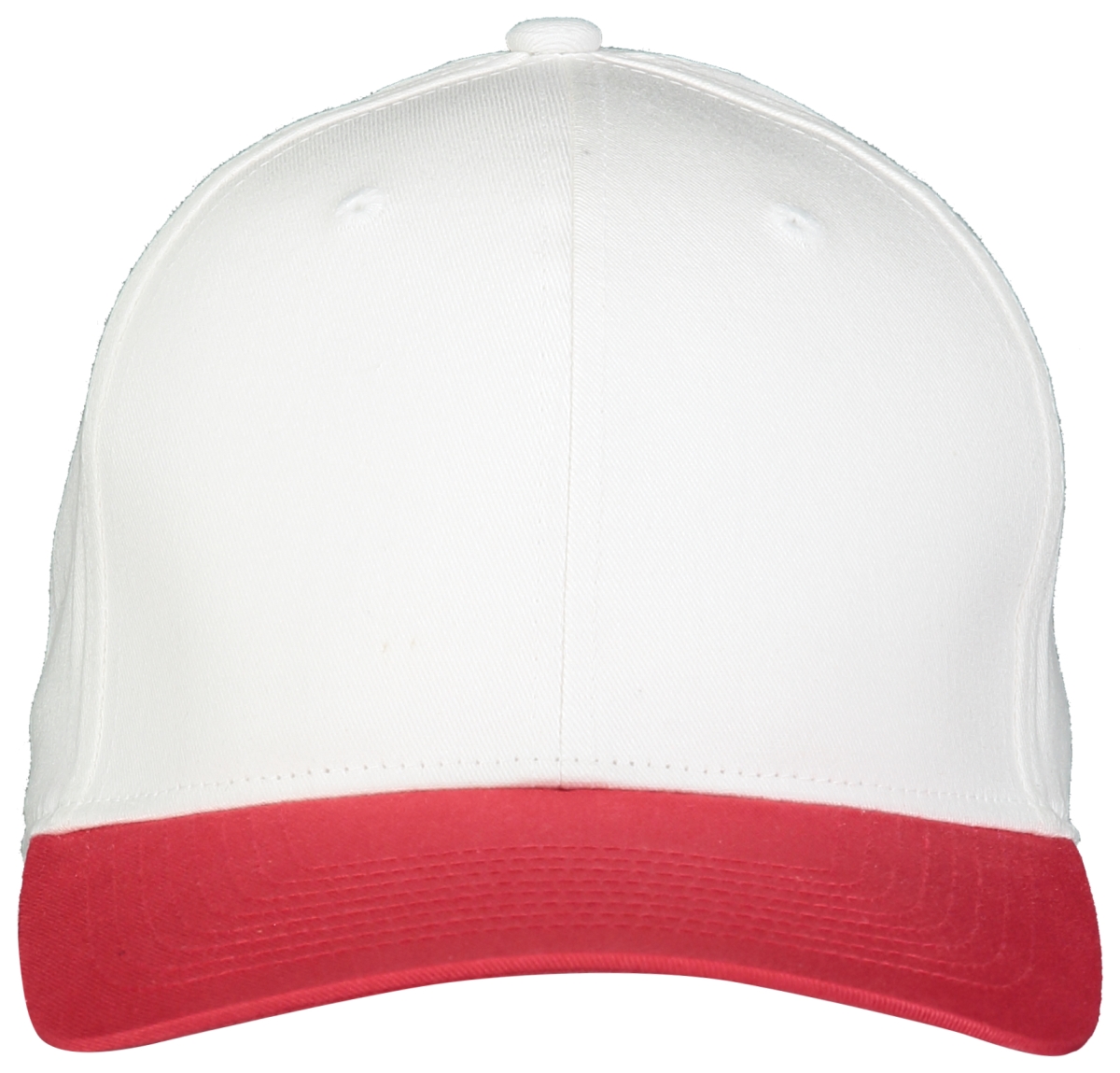 Picture of ASI 6252.235.OS Youth Rally Cotton Twill Cap&#44; White & Scarlet - One Size