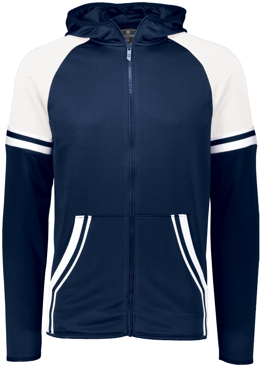 229661.301.S Youth Retro Grade Jacket, Navy & White - Small