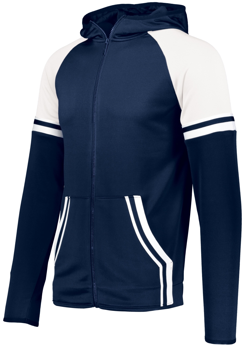 Youth Retro Grade Jacket, Navy & White - Extra Large