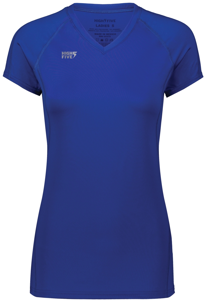 Ladies Truhit Short Sleeve Jersey, Royal - Medium