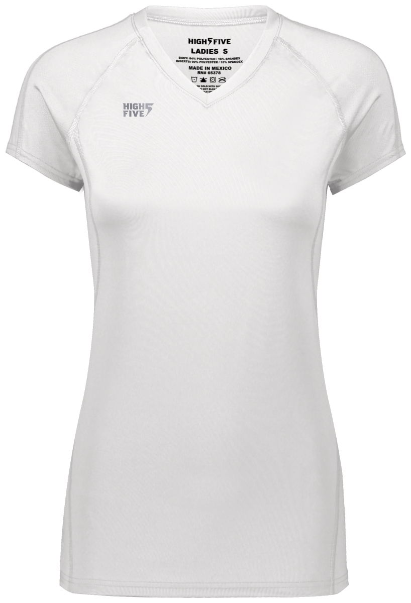 Ladies Truhit Short Sleeve Jersey, White - Extra Large