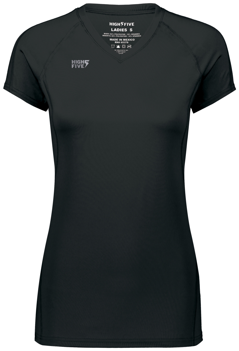 Ladies Truhit Short Sleeve Jersey, Black - Extra Large