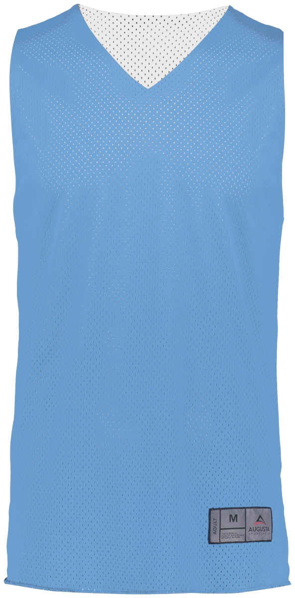 Picture of ASI 161.293.2XL Adult Tricot Mesh 2.0 Reversible Jersey&#44; Columbia Blue & White - 2XL