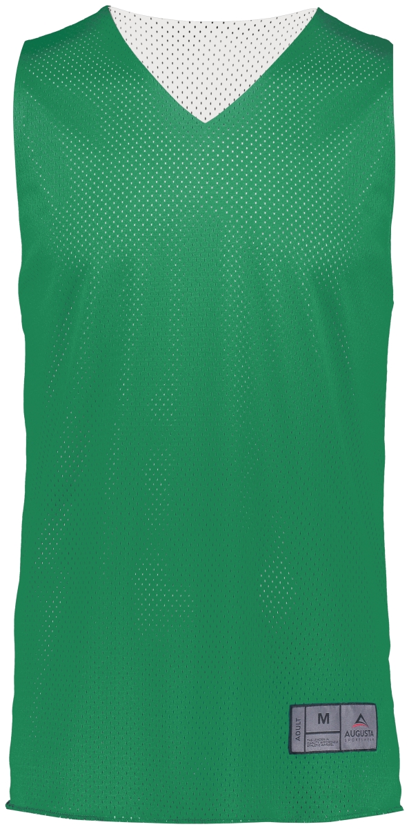 Picture of ASI 161.340.2XL Adult Tricot Mesh 2.0 Reversible Jersey&#44; Kelly & White - 2XL