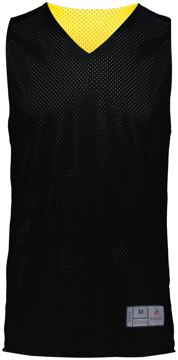 Picture of ASI 161.421.2XL Adult Tricot Mesh 2.0 Reversible Jersey&#44; Black & Gold - 2XL