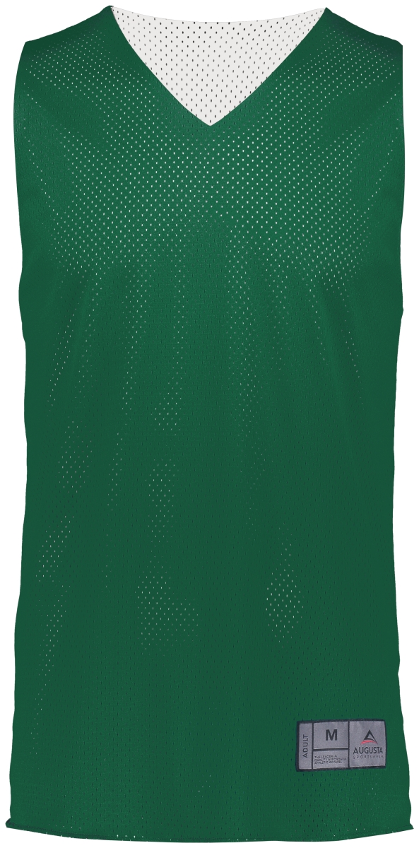 Picture of ASI 161.438.2XL Adult Tricot Mesh 2.0 Reversible Jersey&#44; Dark Green & White - 2XL