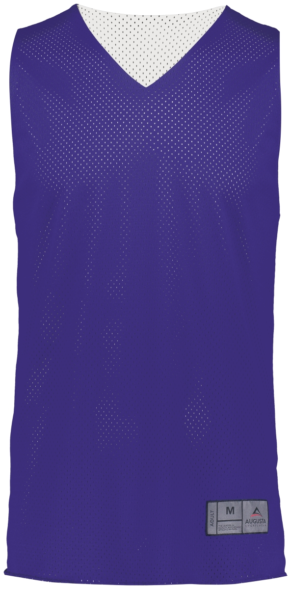 Picture of ASI 161.450.2XL Adult Tricot Mesh 2.0 Reversible Jersey&#44; Purple & White - 2XL