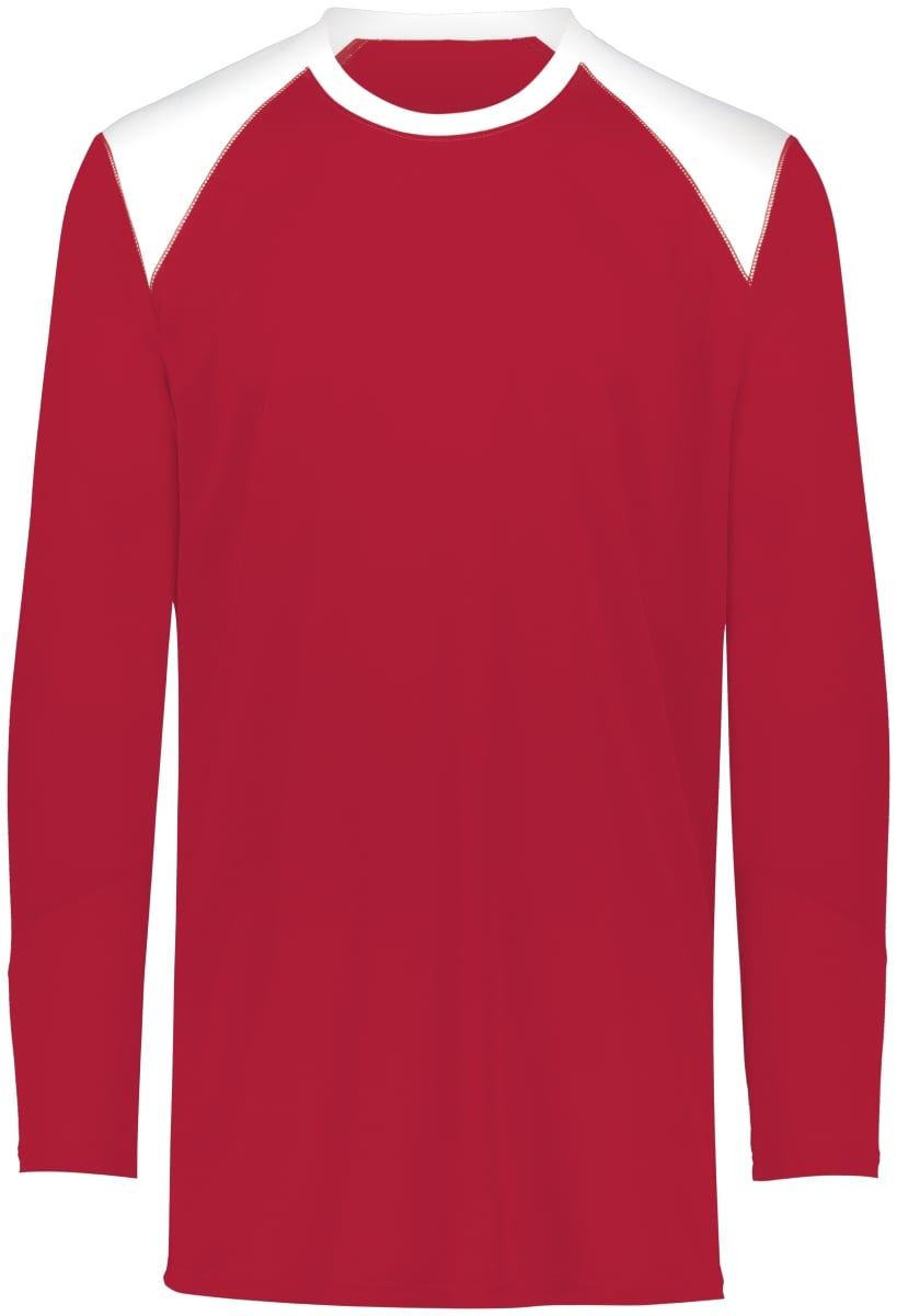 Picture of ASI 1728.408.S Adult Tip-Off Shooter Shirt&#44; Scarlet & White - Small