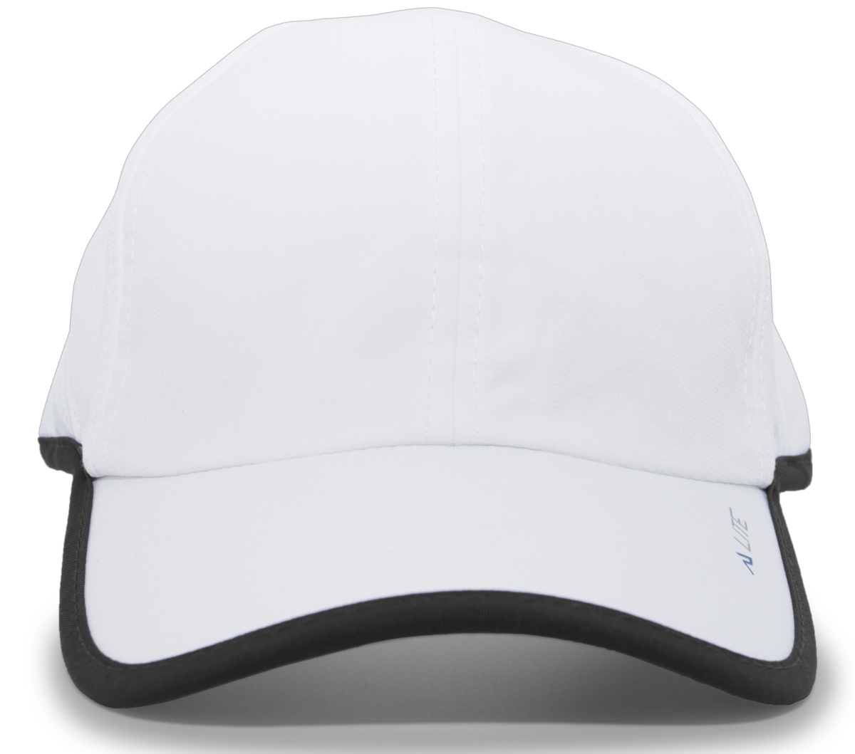 410L.226.OS Lite Series Active Hook & Loop Adjustable Cap, White & Black - One Size