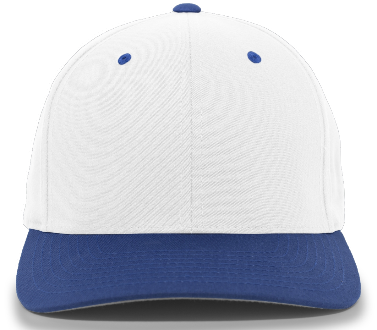430C.220.S-M Twill Flexfit Cap, White & Royal - Small & Medium