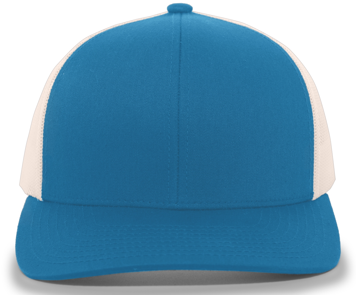 Trucker Snapback Cap, Panther Teal & Beige - One Size