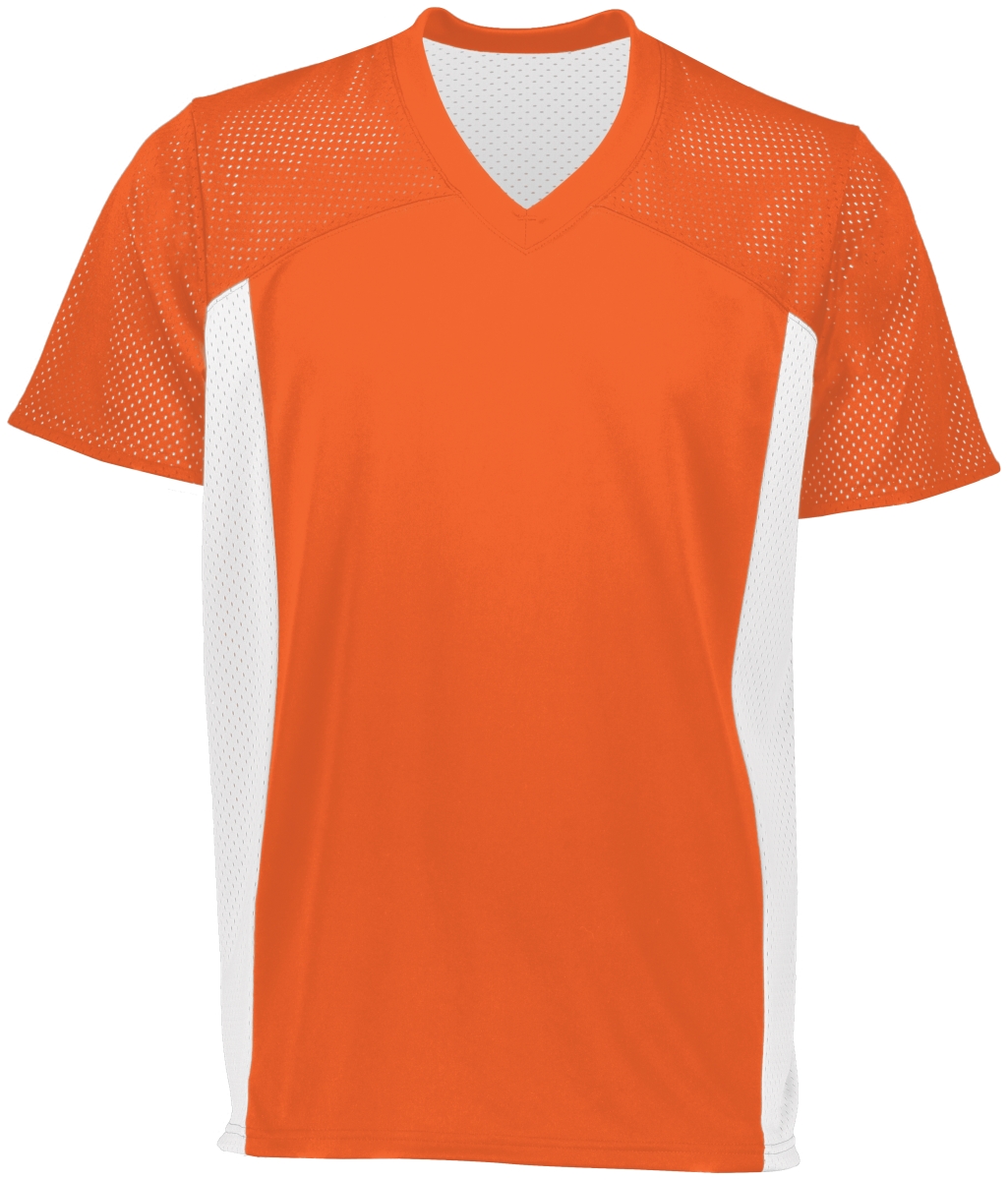 Picture of ASI 264.320.2XL Adult Reversible Flag Football Jersey&#44; Orange & White - 2XL