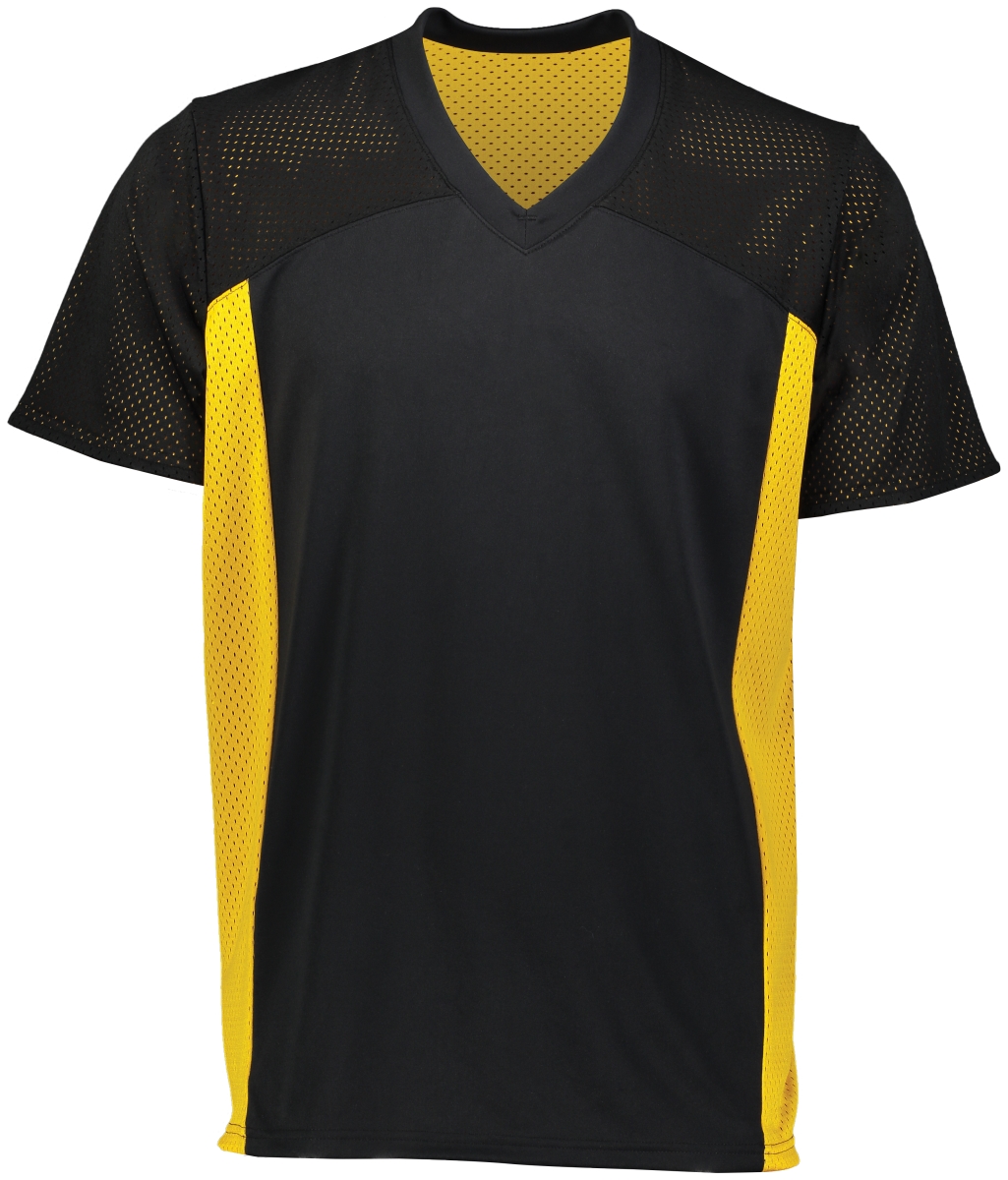 Picture of ASI 264.421.2XL Adult Reversible Flag Football Jersey&#44; Black & Gold - 2XL