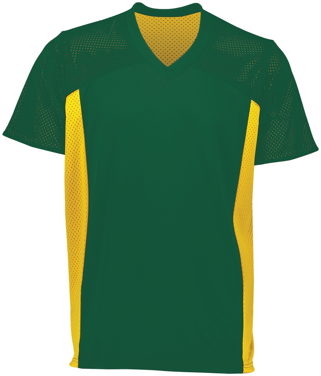 Picture of ASI 264.442.L Adult Reversible Flag Football Jersey&#44; Dark Green & Gold - Large