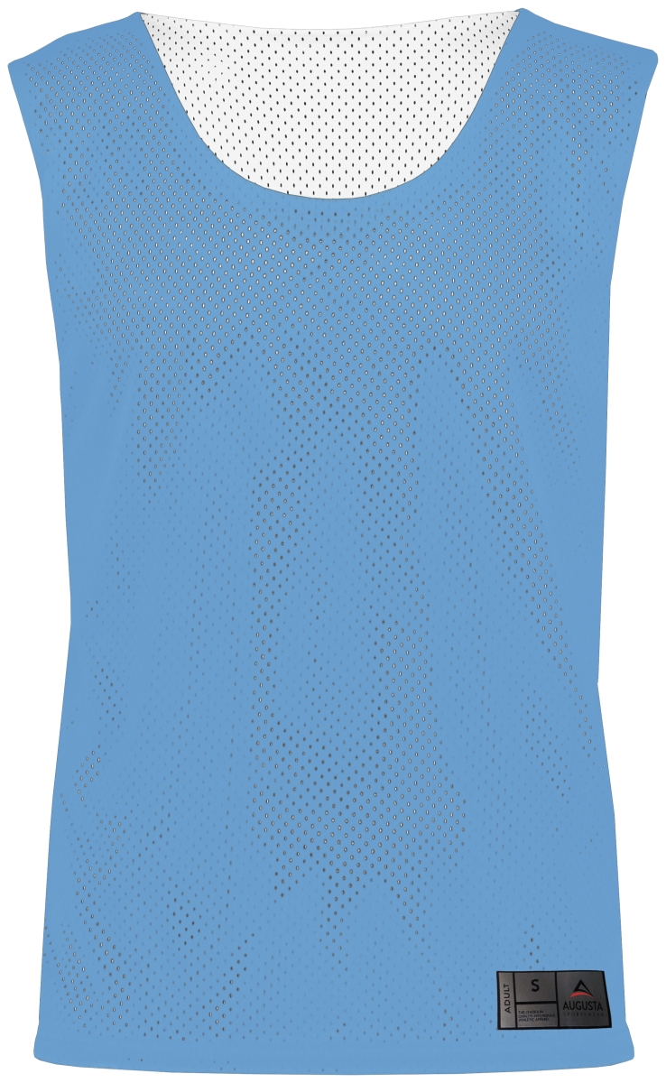 Picture of ASI 9717.293.2XL Adult Mesh Reversible Pinnie Top&#44; Columbia Blue & White - 2XL