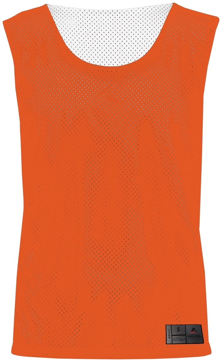 Picture of ASI 9717.320.2XL Adult Mesh Reversible Pinnie Top&#44; Orange & White - 2XL