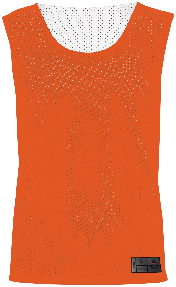 Picture of ASI 9717.320.M Adult Mesh Reversible Pinnie Top&#44; Orange & White - Medium