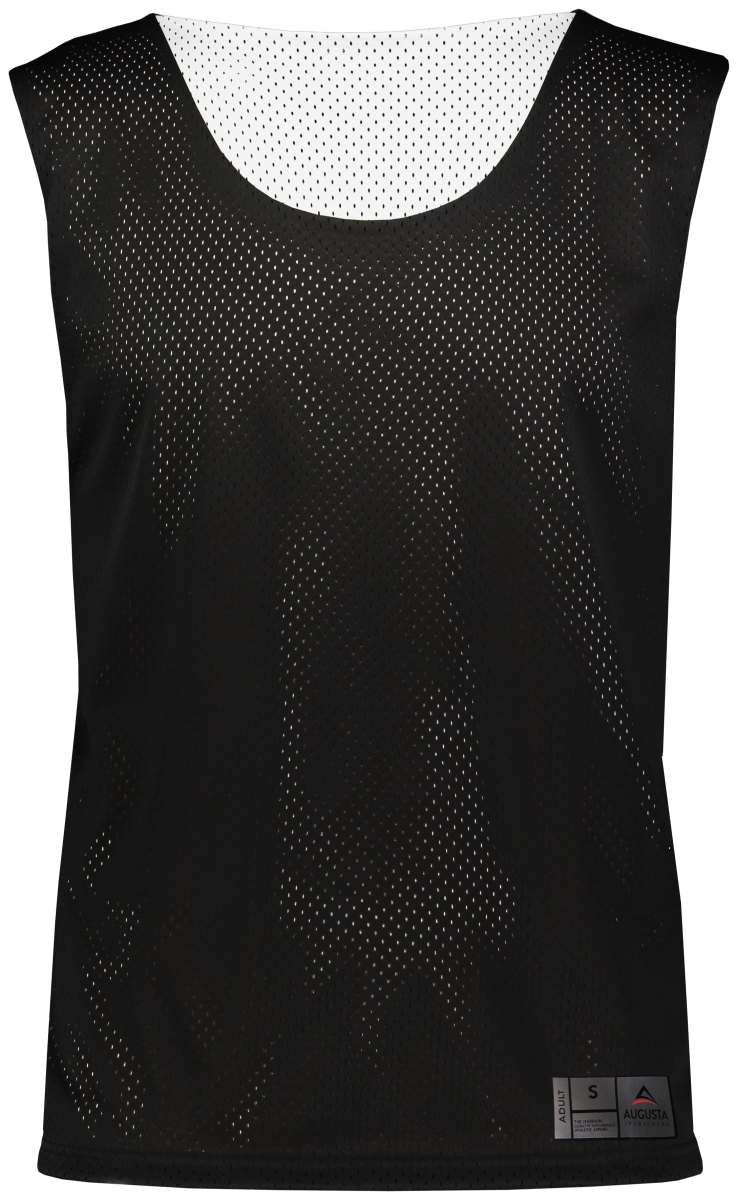 Picture of ASI 9717.420.2XL Adult Mesh Reversible Pinnie Top&#44; Black & White - 2XL