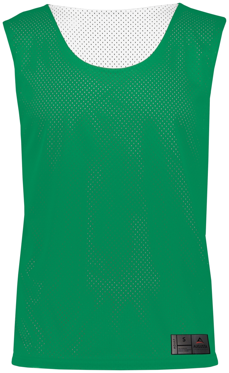 Picture of ASI 9718.340.S Youth Mesh Reversible Pinnie Top&#44; Kelly & White - Small