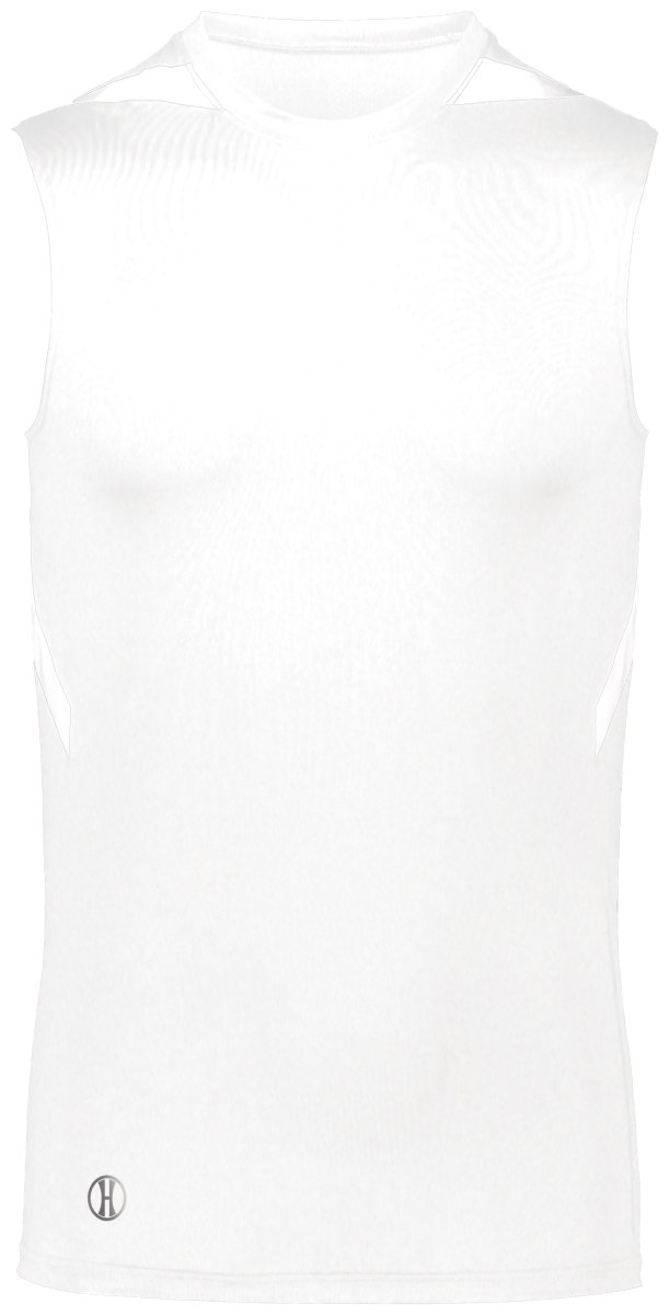 221037.230.M Adult PR Max Compression Jersey, White - Medium