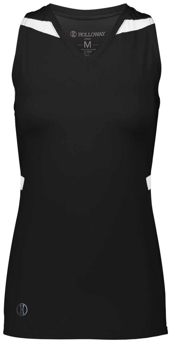 Ladies PR Max Compression Jersey, Black & White - Large