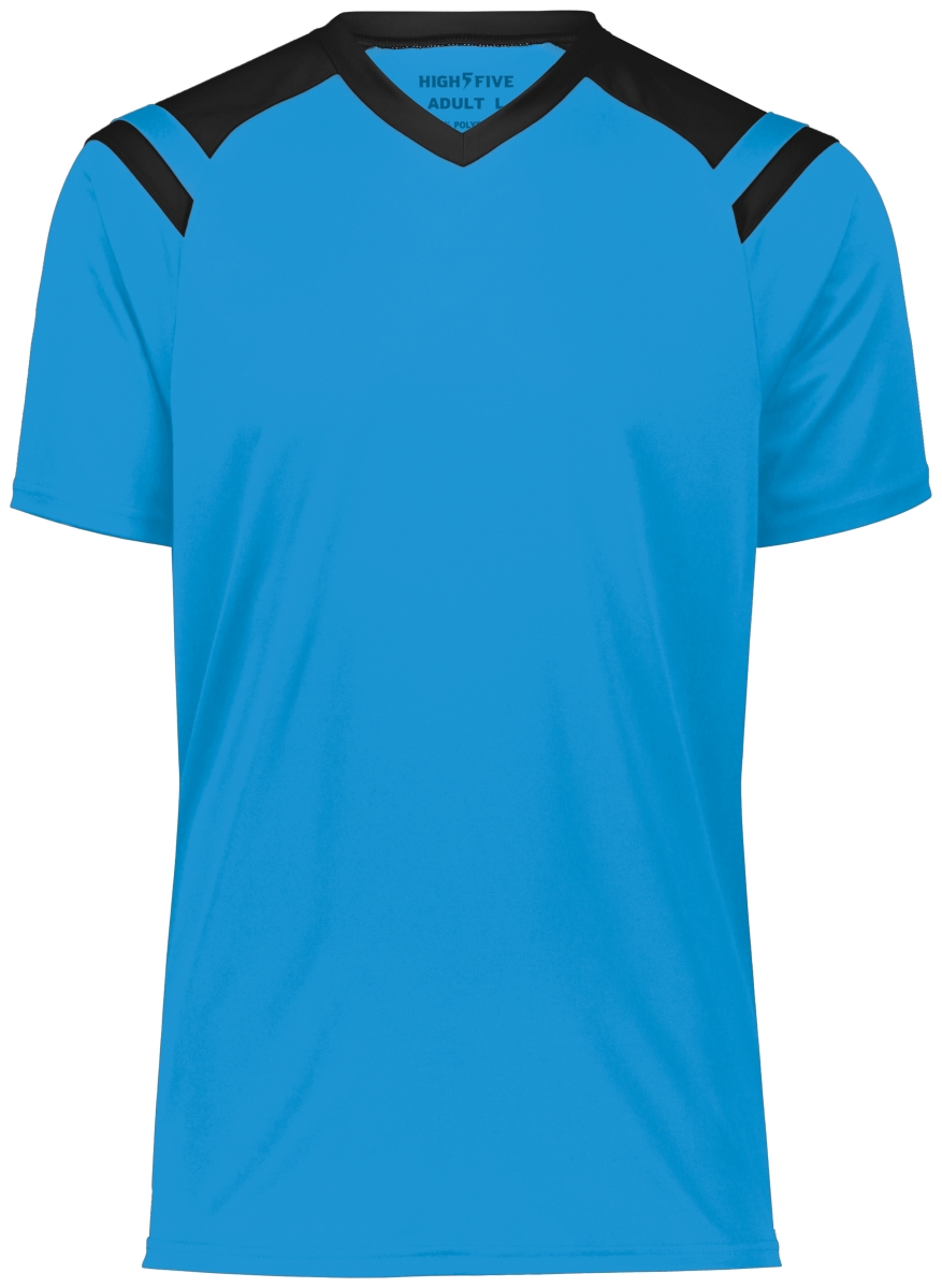 Adult Sheffield Jersey, Power Blue & Black - Large