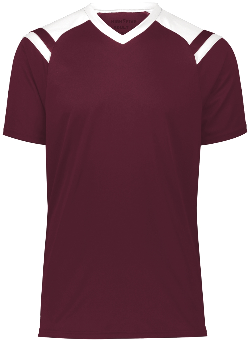 Adult Sheffield Jersey, Maroon & White - Small