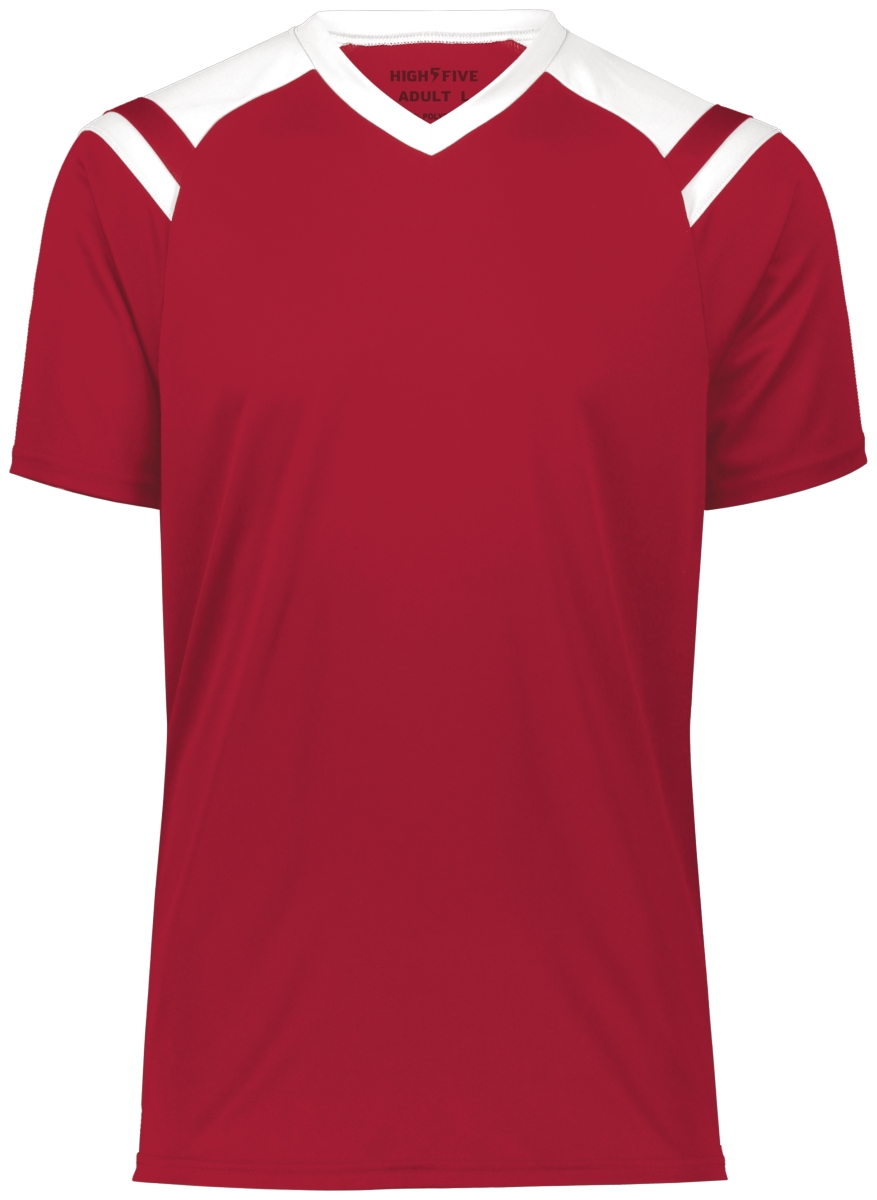 Adult Sheffield Jersey, Scarlet & White - Small