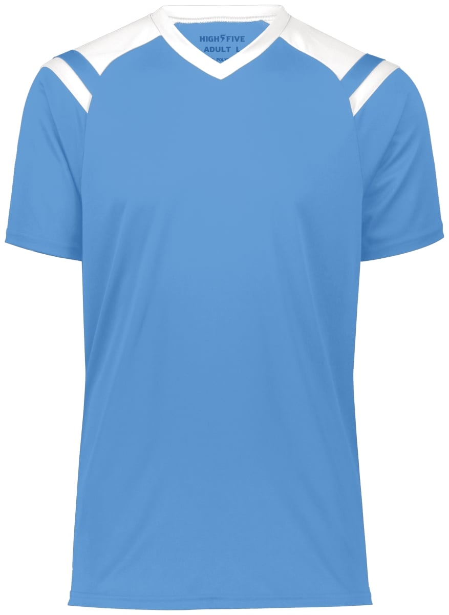 Adult Sheffield Jersey, Columbia Blue & White - Extra Large